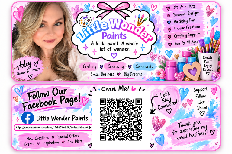 Little Wonder Paints Business Card WORKING QR 768x512